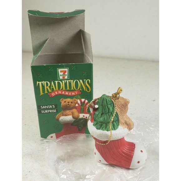 7 Eleven Citgo Traditions Ornament - Santa's Surprise - 1997 NIP - Picture 9 of 10